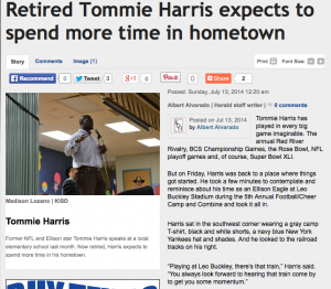 Tommie Harris has a huge heart for the community!