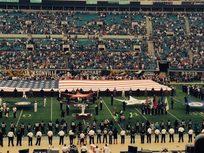 Jaguars Tribute To The Military